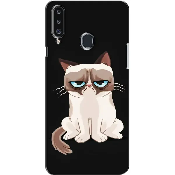 Чехол с принтом «Грустный кот» для Samsung Galaxy A20s (A207)