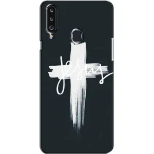 Чехол для Samsung Galaxy A20s (A207) (AlphaPrint) - (Христианские) (Иисус)