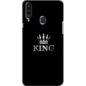 Чохол з Короною Самсунґ Гелексі А20с (А207) - (AlphaPrint) (KING)