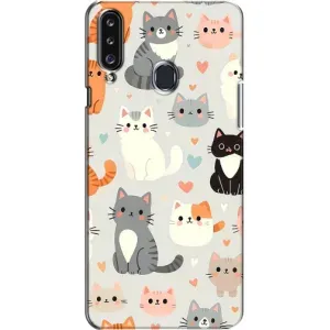 Чохол з малюнком кіт на Samsung Galaxy A20s (A207) (Колаж котів)