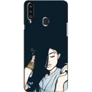Чохол з друком для Samsung Galaxy A20s (A207) - (Мода) (AlphaPrint) (Гарна дівчина)