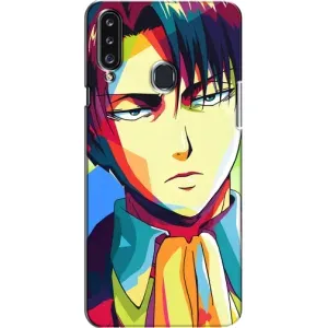 Чохли Персонажі Аніме Наруто для Samsung Galaxy A20s (A207) (AlphaPrint) (Леві Аккерман)