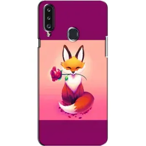 Чохли з картинкою Лисичка для Samsung Galaxy A20s (A207) (VPrint) (Лиса з трояндою)