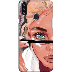 Чохол з друком для Samsung Galaxy A20s (A207) - (Мода) (AlphaPrint) (Макіяж)