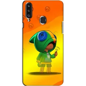 Чехол для Samsung Galaxy A20s (A207) Бравл Старс (VPrint) (Хлопчик Леон)