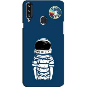 Чохол NASA для Samsung Galaxy A20s (A207) (AlphaPrint) (Хлопчик в шоломі)