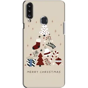 Різдвяні Чохли для Samsung Galaxy A20s (A207) (VPrint) (Merry Christmas)