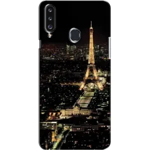 Чохол Ейфелева Вежа Samsung Galaxy A20s (A207) - (AlphaPrint) (Нічний Париж)