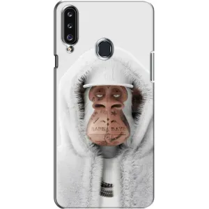 Чехлы с Обезьянами NFT для Samsung Galaxy A20s (A207) (AlphaPrint) (обезьяна NFT в тату)