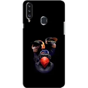 Чохол з Мавпами Samsung Galaxy A20s (A207) - (AlphaPrint) (Три мавпи)