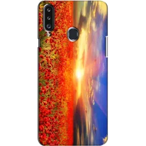 Чохол з картинкою (Стильні) Самсунґ Гелексі А20с (А207) - (AlphaPrint) (Поле тюльпанів)