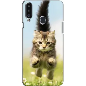 Чохли з Котиками для Samsung Galaxy A20s (A207) (VPrint) (Прижок кота)