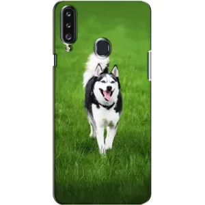 Чохол з Хаскі Samsung Galaxy A20s (A207) - (AlphaPrint) (Радісний Хаскі)