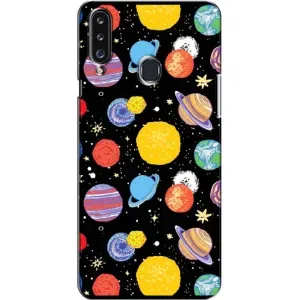 Космічні Чохли для Самсунґ Гелексі А20с (А207) (VPrint) (Намальовані планети)