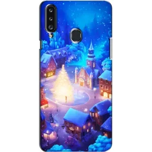 Різдвяні Чохли для Samsung Galaxy A20s (A207) (VPrint) (Різдвяне місто)