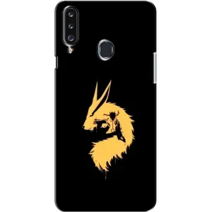 Naruto Anime Чохли для Самсунґ Гелексі А20с (А207) (AlphaPrint) (силует Курама Наруто)