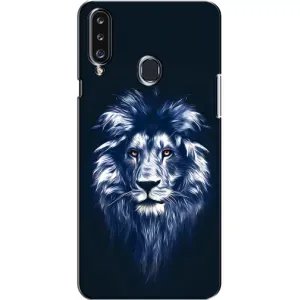 Чохол з картинкою ЛЕВ для Samsung Galaxy A20s (A207) (VPrint) (Синій Лев)