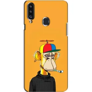 Чехлы с Обезьянами NFT для Samsung Galaxy A20s (A207) (AlphaPrint) (Скучающая Обезьяна NFT)