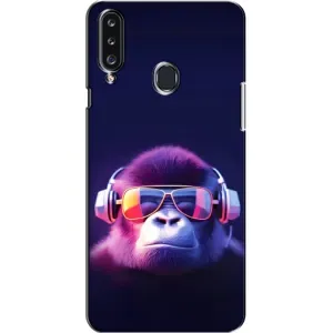 Чохол з Мавпами Samsung Galaxy A20s (A207) - (AlphaPrint) (Стильна мавпа)
