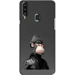 Чехлы с Обезьянами NFT для Samsung Galaxy A20s (A207) (AlphaPrint) (стильная обезьяна NFT)