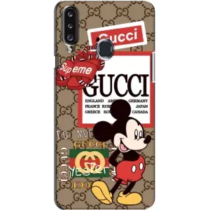 Чехол Disney Mouse Samsung Galaxy A20s (A207) (PREMIUMPrint) (Стильный Микки)