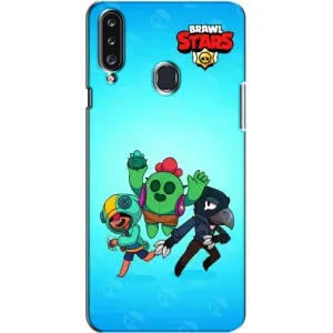 Чехлы Brawl Stars для Samsung Galaxy A20s (A207) (AlphaPrint) (Тріо героїв)