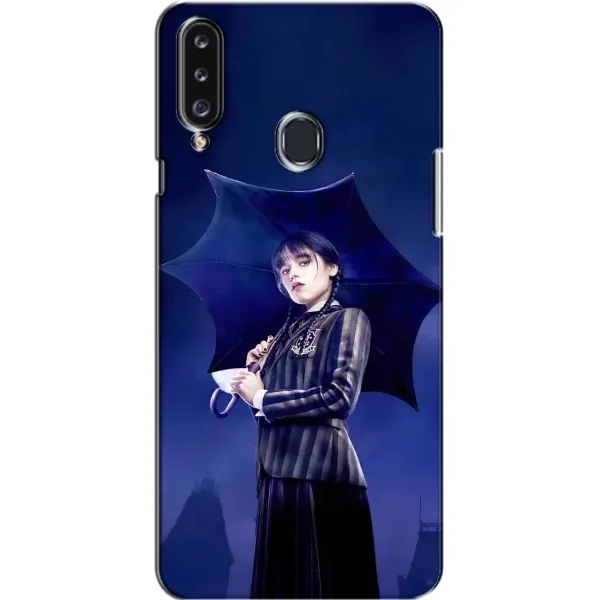 Чехол с принтом «Уэнздей с зонтом» для Samsung Galaxy A20s (A207) Чехол с принтом «Уэнздей с зонтом» для Samsung Galaxy A20s (A207)