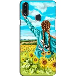 Чохол для Патріота України Samsung Galaxy A20s (A207) - (AlphaPrint) (Україночка)