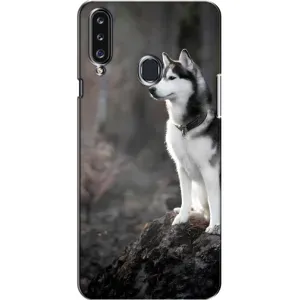 Чохол з Хаскі Samsung Galaxy A20s (A207) - (AlphaPrint) (Вірний собака)