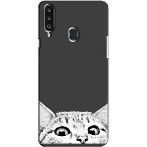 Чохол на Самсунґ Гелексі А20с (А207) з Котиками (VPrint) (Виглядає котик)