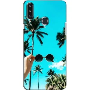 Силиконовый чехол с КАРТИНКАМИ лето для Samsung Galaxy A20s (A207) (AlphaPrint) (Взгляд лето)