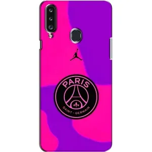 Чохли PSG для Samsung Galaxy A20s (A207) (AlphaPrint) (яскравий ПСЖ)