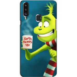 Різдвяні Чохли для Samsung Galaxy A20s (A207) (VPrint) (Зелений Грінч)