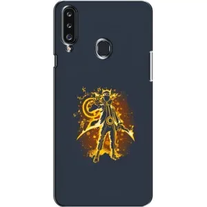 Naruto Anime Чохли для Самсунґ Гелексі А20с (А207) (AlphaPrint) (золотий Наруто)