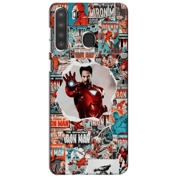 Чехол с принтом «Айронмен» для Samsung Galaxy A21 (A215)