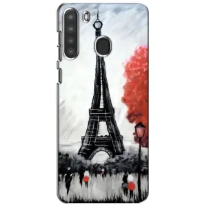 Чохол Ейфелева Вежа Samsung Galaxy A21 (A215) - (AlphaPrint) (Вежа в Парижі)