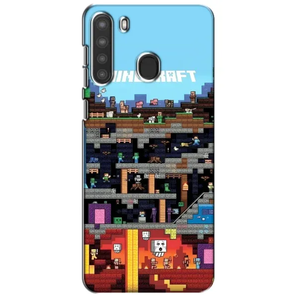 Чехол с принтом «фон Minecraft» для Samsung Galaxy A21 (A215)