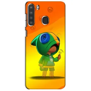 Чехол для Samsung Galaxy A21 (A215) Бравл Старс (VPrint) (Хлопчик Леон)