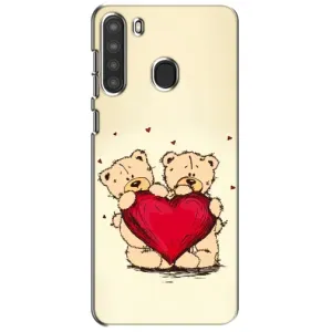 Чехлы для любимой на Самсунг Галаксі А21 (А215) (VPrint) (Медвежата)