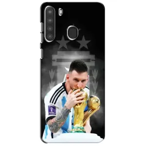Чехлы для Samsung Galaxy A21 (A215) (Leo чемпион) (AlphaPrint) (Месси Чемпион)