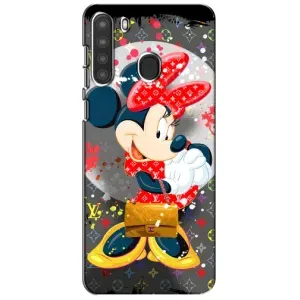 Чехол Disney Mouse Samsung Galaxy A21 (A215) (PREMIUMPrint) (Minni с бантиком)