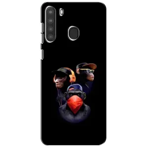 Чохол з Мавпами Samsung Galaxy A21 (A215) - (AlphaPrint) (Три мавпи)