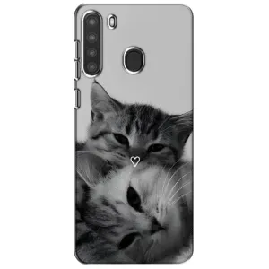 Чохол з малюнком кіт на Samsung Galaxy A21 (A215) (Пара котів)