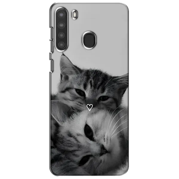 Чохол з принтом «Пара котів» для Samsung Galaxy A21 (A215)
