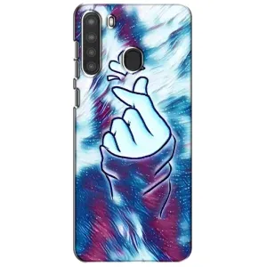 Чохол з принтом «Радужне серце» для Samsung Galaxy A21 (A215)