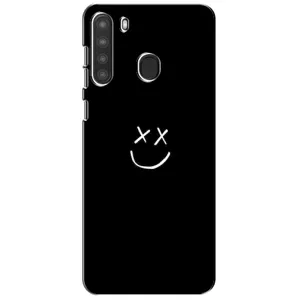 Чохол для Самсунг Галаксі А21 (А215) - (AlphaPrint) з принтом (ТОП продажів) (Смайл)
