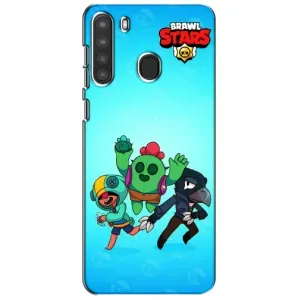 Чехлы Brawl Stars для Samsung Galaxy A21 (A215) (AlphaPrint) (Тріо героїв)