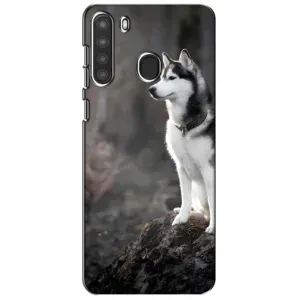 Чохол з Хаскі Samsung Galaxy A21 (A215) - (AlphaPrint) (Вірний собака)