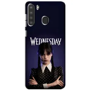Чехлы Венсдей на Samsung Galaxy A21 (A215) Уэнсдей (AlphaPrint)