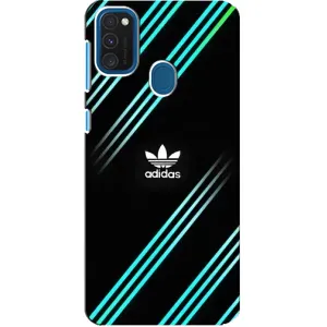 Чохли Адидас для Samsung Galaxy A21s (AlphaPrint) (Адідас з полосами)